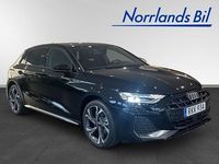 Begagnad Audi A3 S-Line 150 HK (110 kW) 2024 Mytsvart metallic