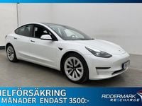 Begagnad Tesla Model 3 Long Range AWD 366 kW (498 HK) 2021 Vit Sedan