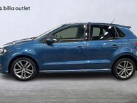 Begagnad VW Polo R-line 90 HK (66 kW) 2017 Blå Halvkombi