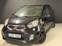Begagnad Kia Picanto 69 HK (50 kW) 2014 Svart Halvkombi