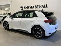 Begagnad VW ID.3 Pro Performance 150 kW (204 HK) 2021 Vit Halvkombi
