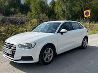 Begagnad Audi A3 150 HK (110 kW) 2018 Vit Sedan