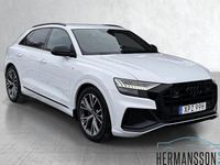 Begagnad Audi Q8 S-Line 462 HK (339 kW) 2021 Vit glaciär metallic SUV