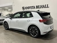 Begagnad VW ID.3 Pro Performance 150 kW (204 HK) 2021 Vit Halvkombi