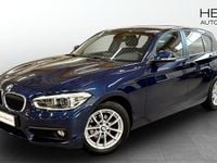 Begagnad BMW 118 Advantage 150 HK (110 kW) 2015 Blå Halvkombi