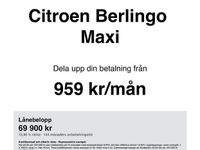 Begagnad Citroën Berlingo 99 HK (72 kW) 2017 Vit Minibuss