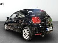Begagnad VW Polo 90 HK (66 kW) 2017 Svart Halvkombi