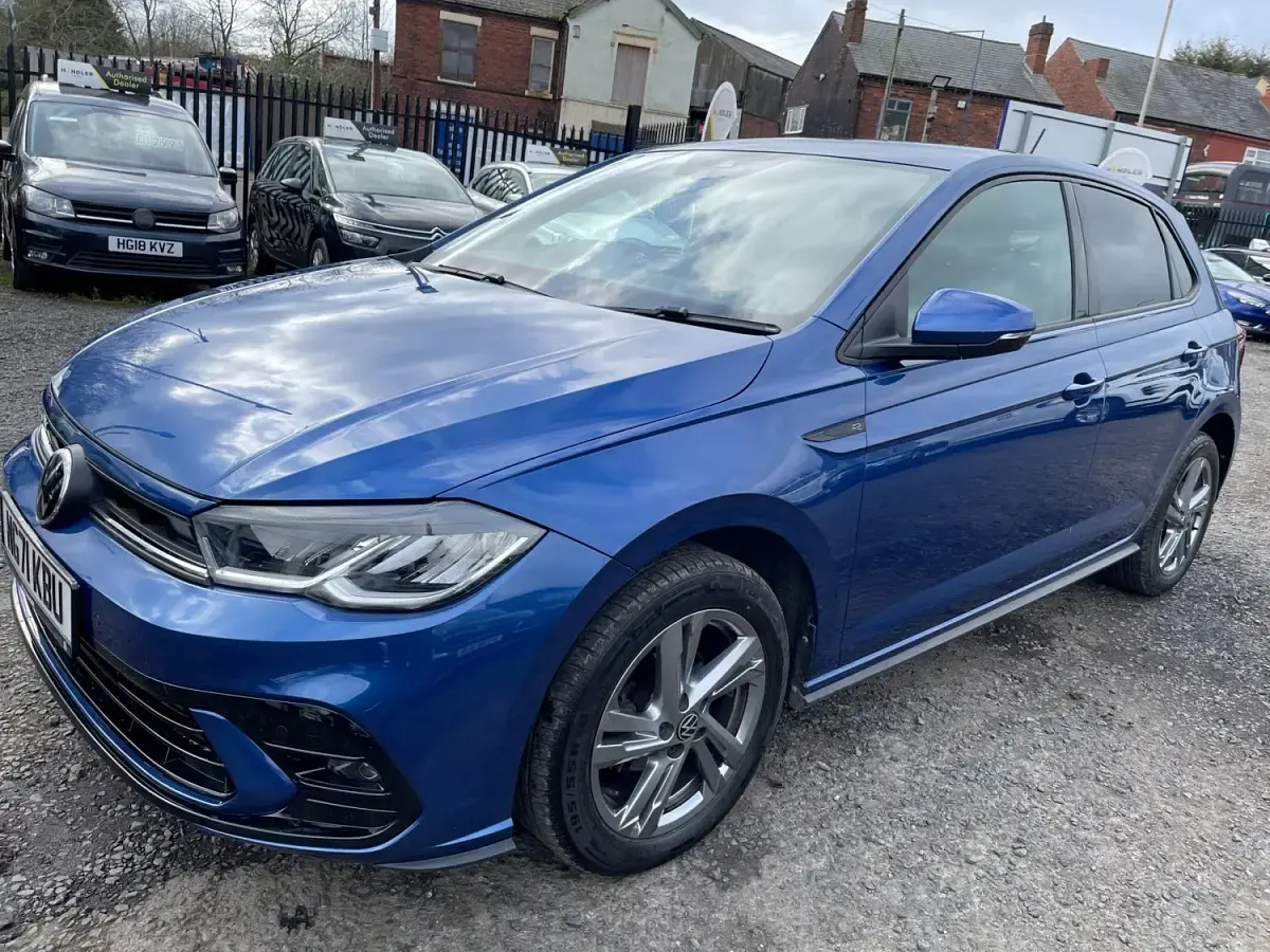 Used VW Polo R-line 95 HP (69 kW) 2021 Blue Hatchback