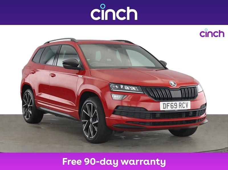 Red Used 2020 Skoda Karoq SportLine SUV | £19,999 (Fair price) - Image 1/3