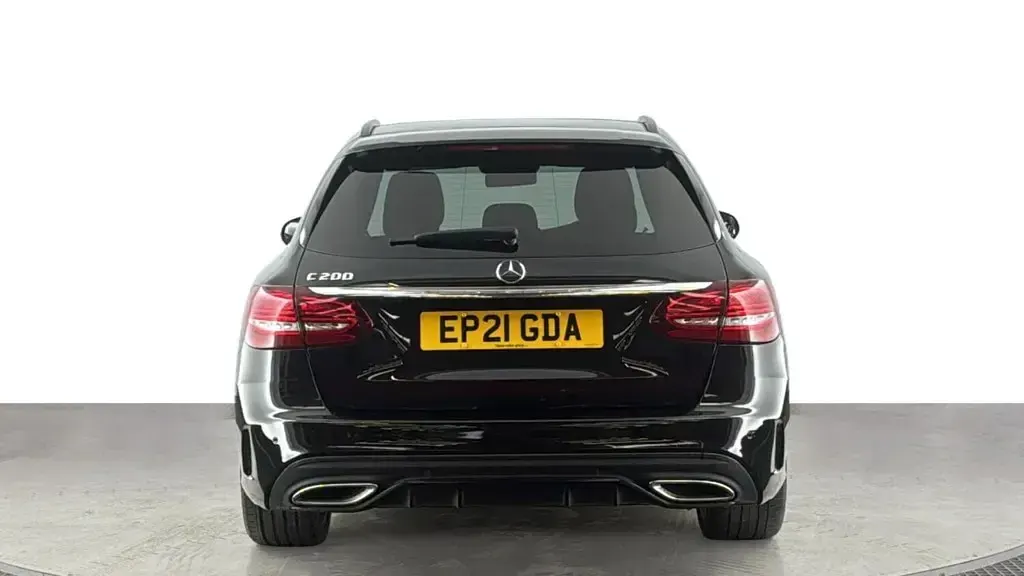 Used Mercedes C200 AMG line 184 HP (135 kW) 2020 Black Estate