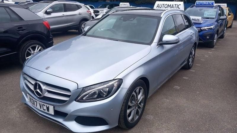 Begagnad Mercedes C200 Premium 2017 Silver Kombi