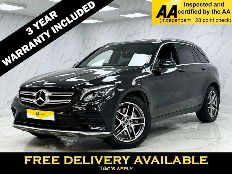 Black Used 2018 Mercedes GLC220 AMG line SUV | £18,895 (Fair price) - Image 1/2