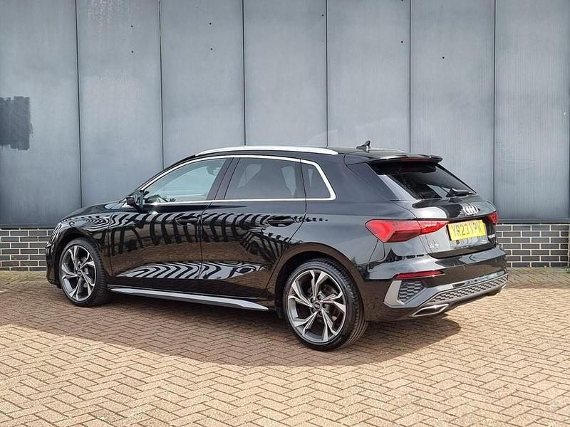 Used Audi A3 S-Line 190 HP (139 kW) 2023 Black Sedan