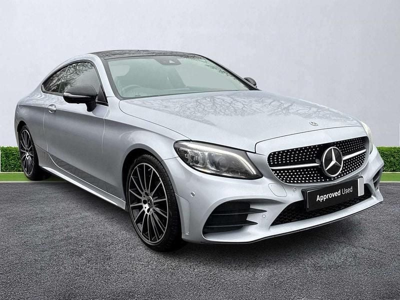 Used Mercedes C220 AMG line 2023 Silver Coupe