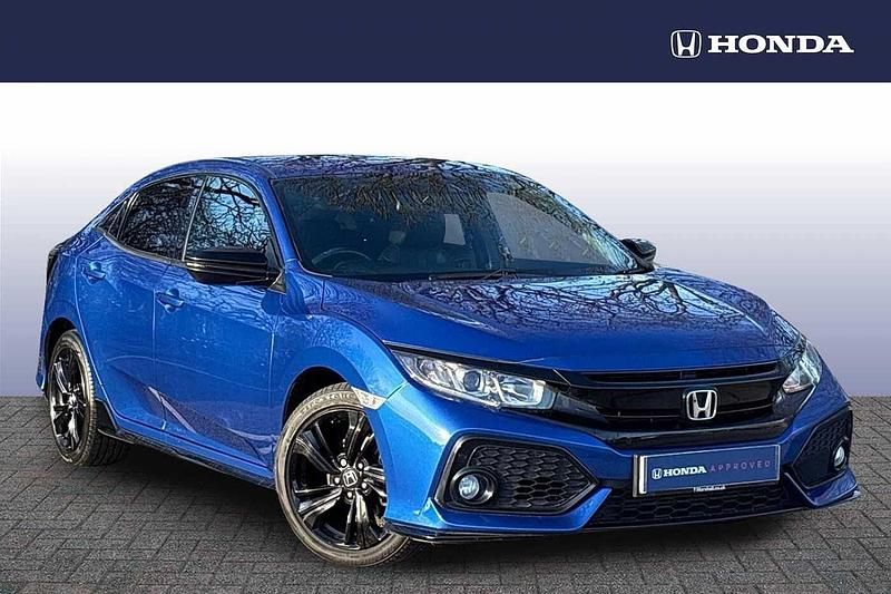 Used Honda Civic Sport 126 HP (92 kW) 2019 Blue Hatchback