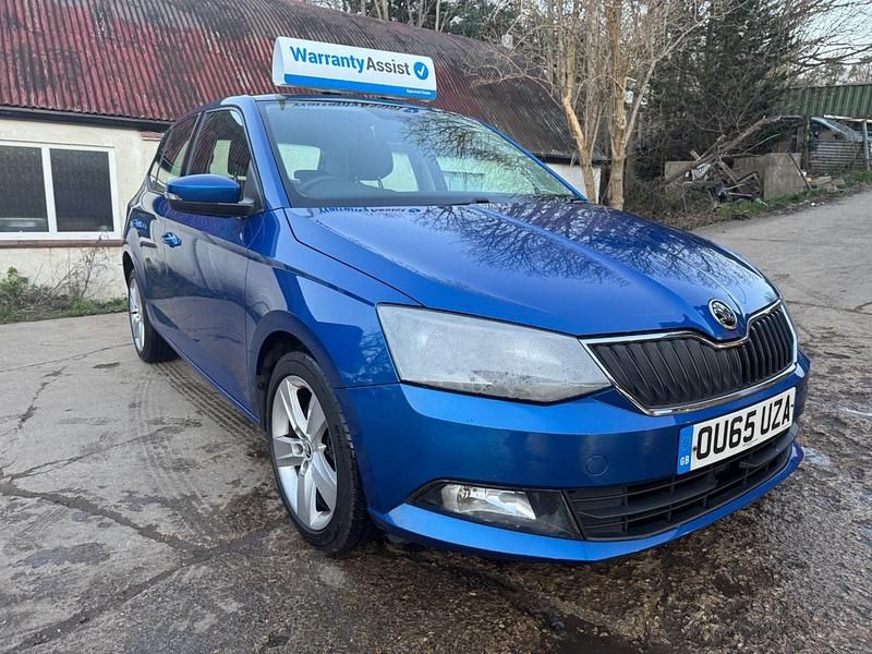 Used Skoda Fabia SE L 110 HP (80 kW) 2015 Blue Hatchback