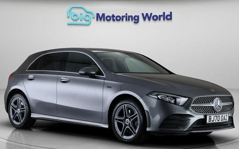 Used Mercedes A250 AMG line 259 HP (190 kW) 2020 Grey Hatchback