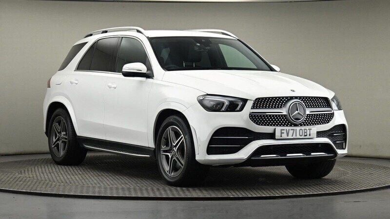 Polar white standard finish Used 2021 Mercedes GLE350 AMG line SUV | £41,600 (Super price) - Image 1/4