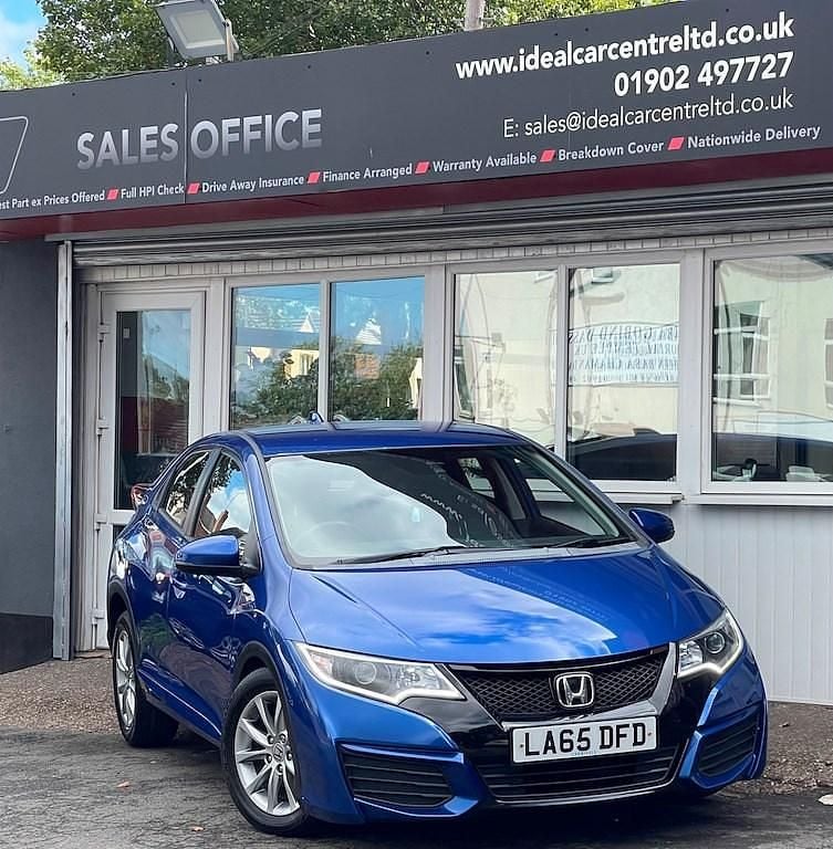 Blue Used 2016 Honda Civic S Hatchback | £5,495 (Fair price) - Image 1/3