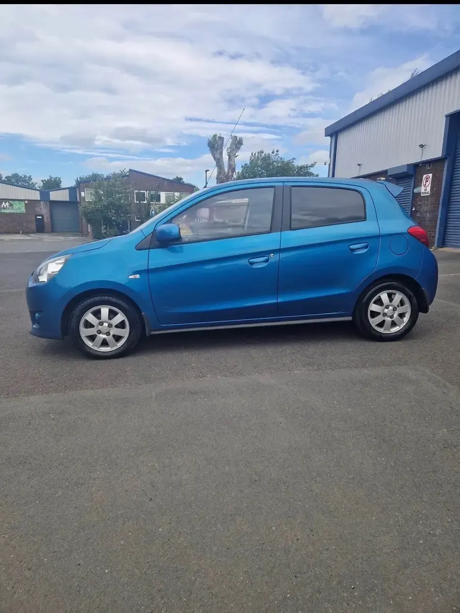 Used Mitsubishi Mirage 2014 Blue Hatchback