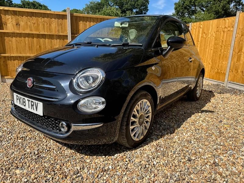 Black Used 2018 Fiat 500 Lounge Hatchback | £7,899 (Fair price) - Image 1/4