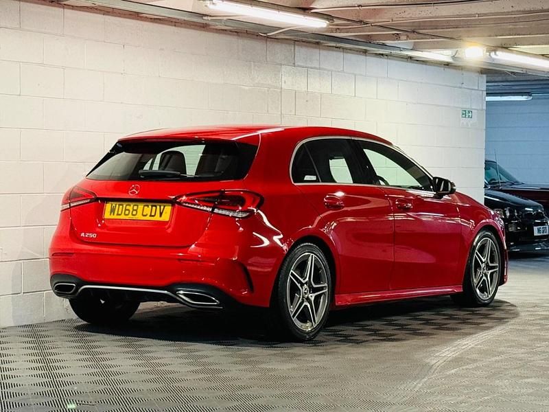 Used Mercedes A250 AMG line 2018 Red Hatchback