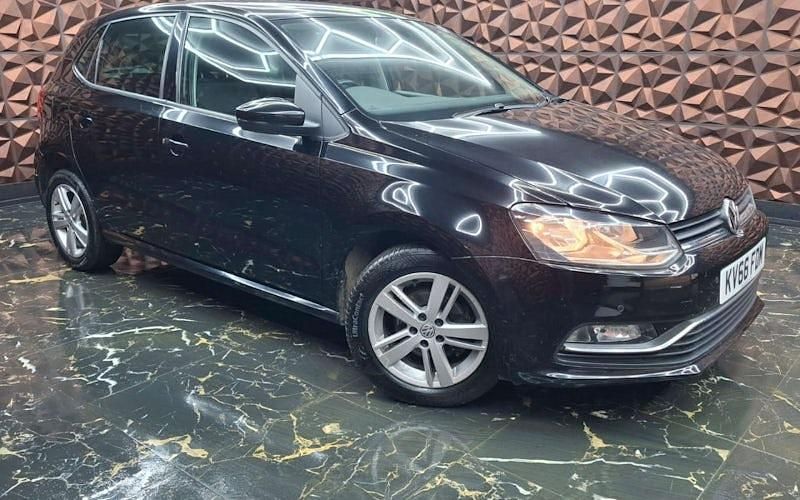 Used VW Polo Match 90 HP (66 kW) 2016 Black Hatchback