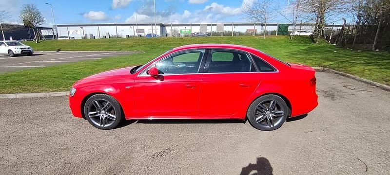 Used Audi A4 S-Line 150 HP (110 kW) 2015 Red Sedan