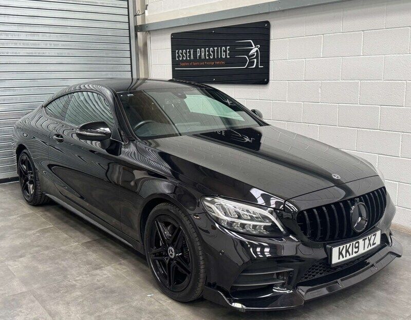 Black Used 2019 Mercedes C220 AMG line Coupe | £16,989 (Fair price) - Image 1/4