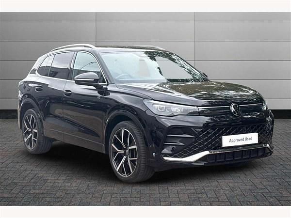 Black Used 2024 VW Tiguan R-line SUV | £32,440 (A bit pricey) - Image 1/4