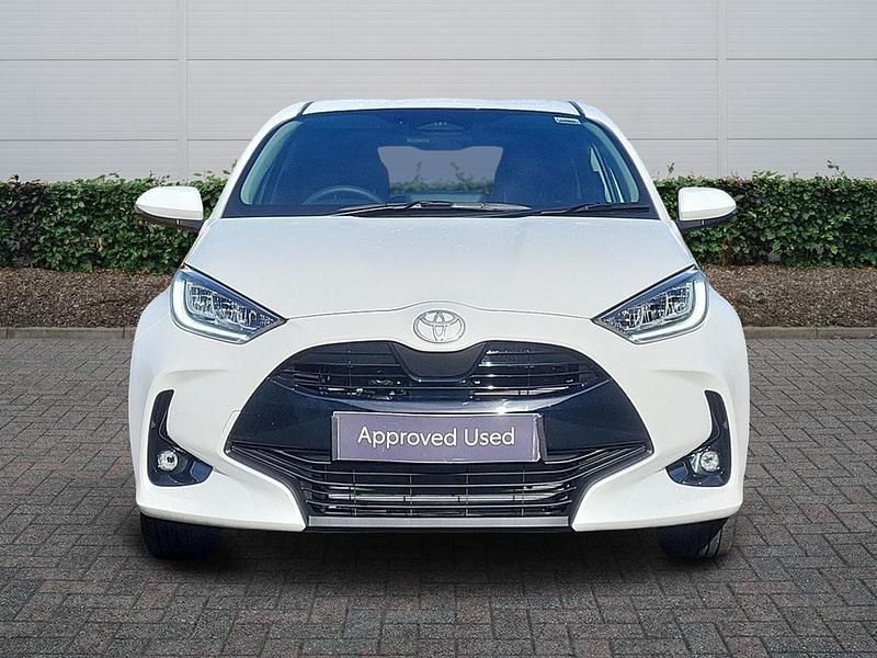 New Toyota Yaris Hybrid Design 2025 White Hatchback