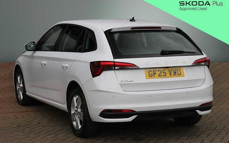 Used Skoda Scala SE 116 HP (85 kW) 2025 Moon white metallic Hatchback