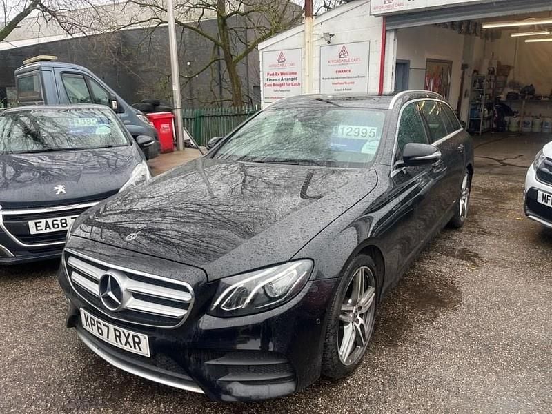 Used Mercedes E220 AMG line 194 HP (142 kW) 2017 Black Estate