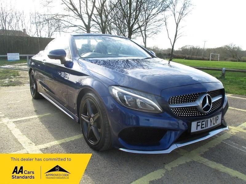 Used Mercedes C200 AMG line 2017 Blue Cabriolet