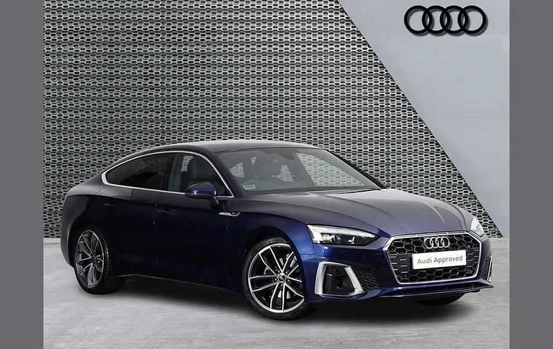Used Audi A5 Sportback S-Line 161 HP (118 kW) 2023 Blue Hatchback