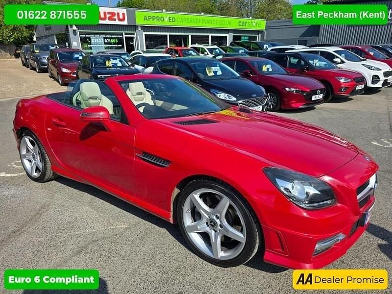 Red Used 2013 Mercedes SLK200 AMG Cabriolet | £9,199 (Fair price) - Image 1/4
