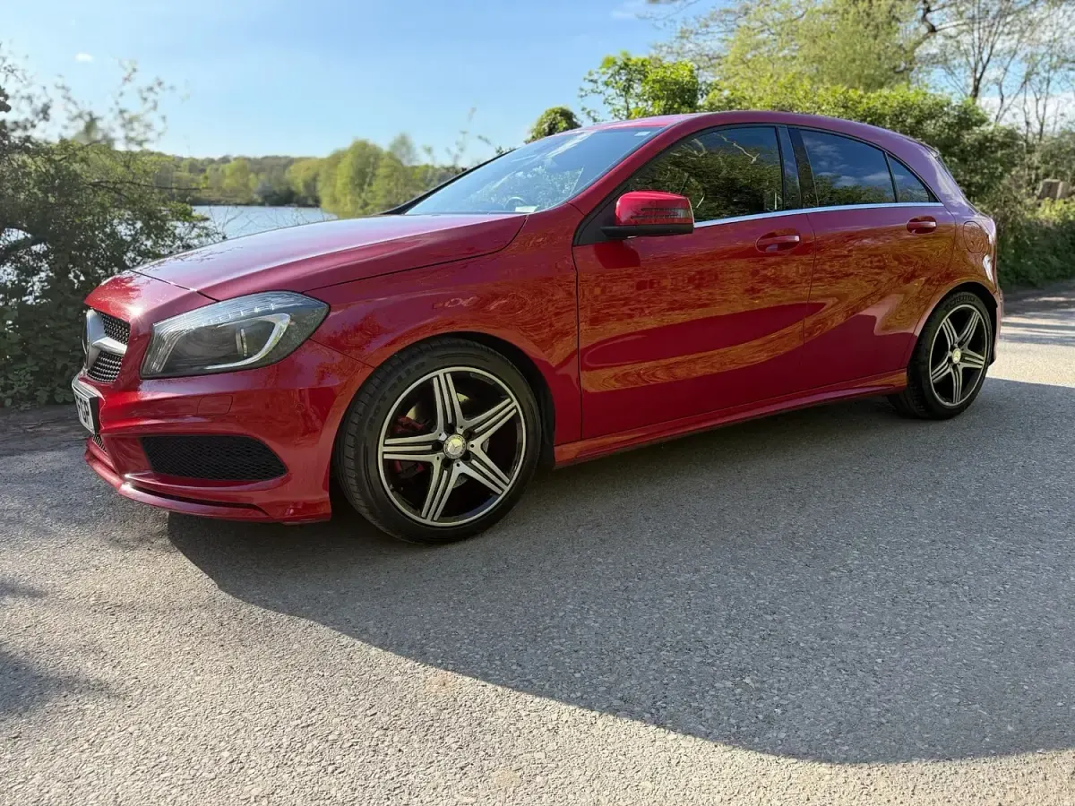 Used Mercedes A250 AMG 218 HP (160 kW) 2013 Red Hatchback