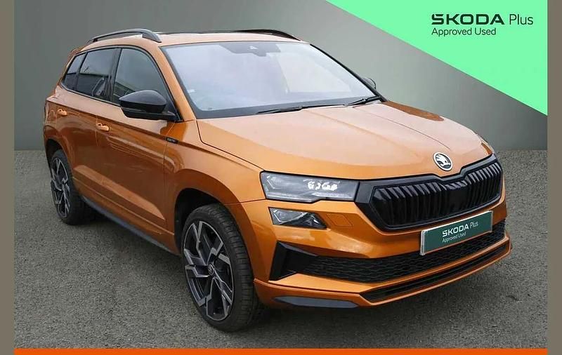 Used Skoda Karoq SportLine 147 HP (108 kW) 2024 Phoenix orange metallic SUV