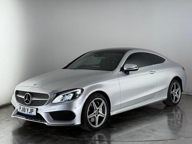 Used Mercedes C250 AMG Line Premium Plus 204 HP (150 kW) 2018 Silver Coupe