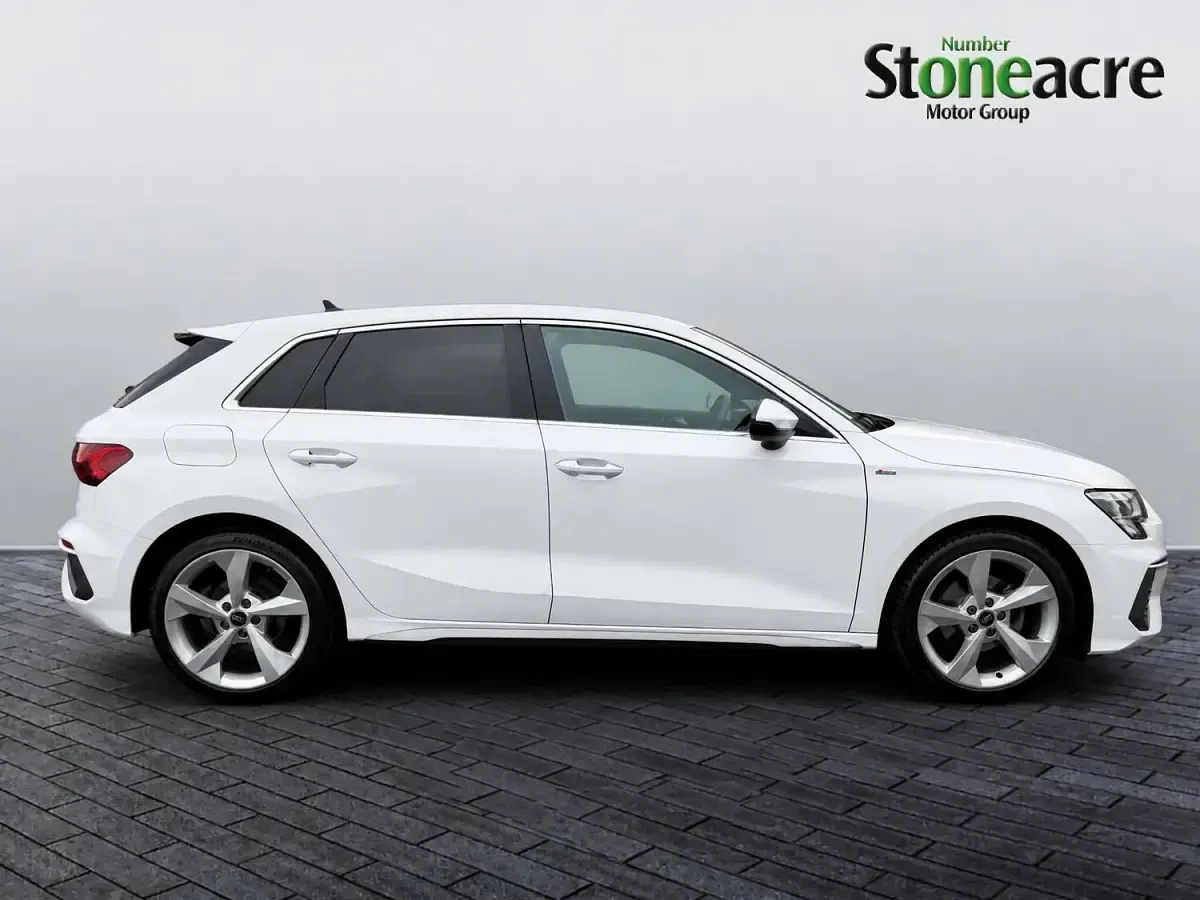 Used Audi A3 S-Line 110 HP (80 kW) 2023 White Sedan