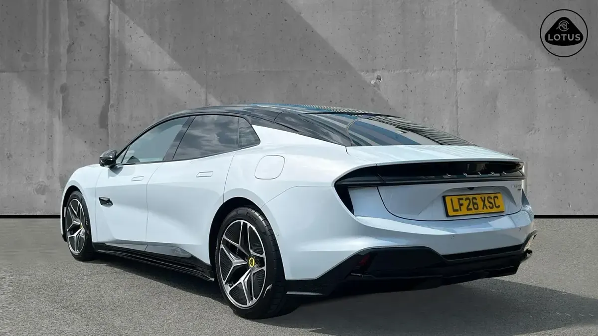 New Lotus Emeya 450 kW (612 HP) 2026 White Hatchback