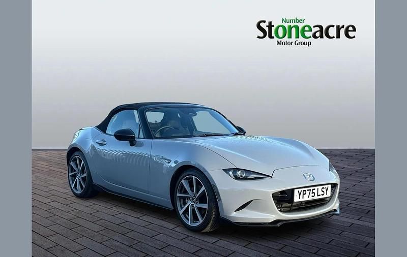Grey New 2025 Mazda MX5 Exclusive-Line Cabriolet | £31,990 (Expensive) - Image 1/4