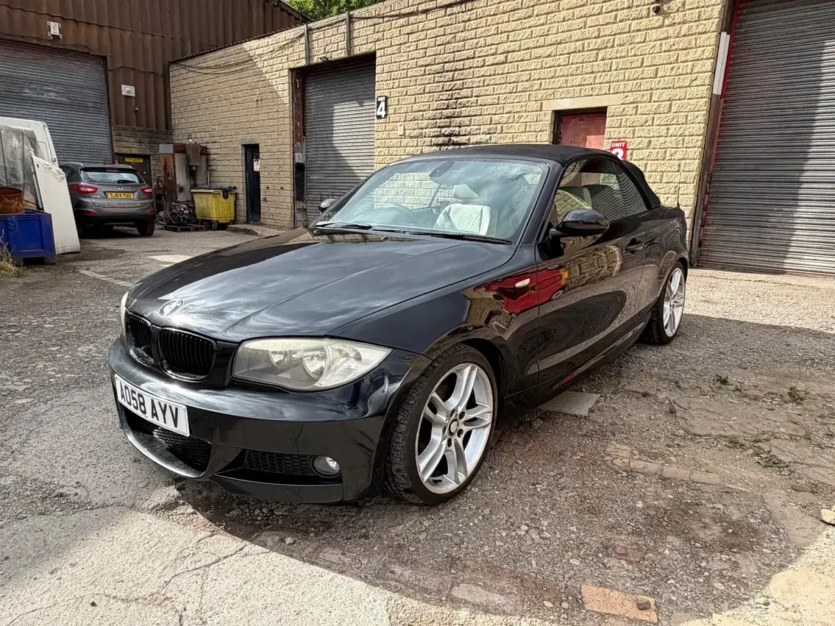 Used BMW 120 Cabriolet M Sport 2008 Black Cabriolet