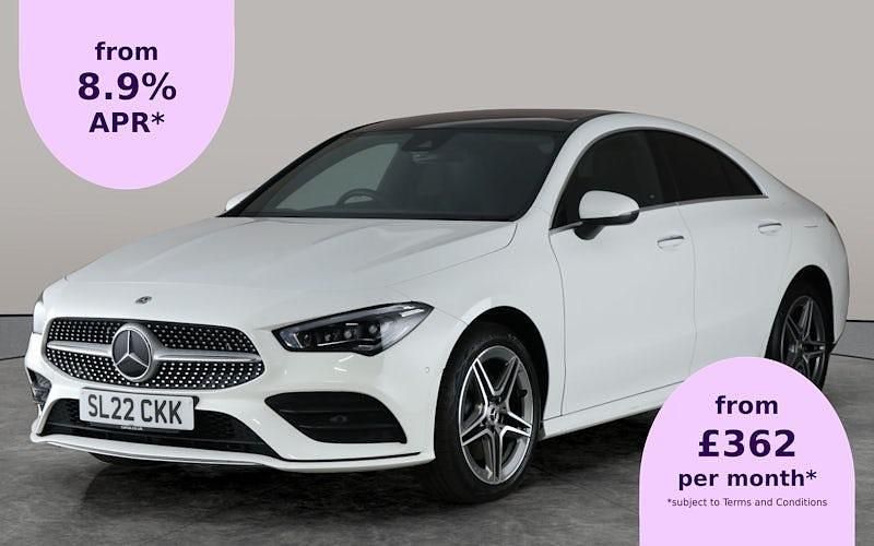 White Used 2022 Mercedes CLA250e AMG Line Premium Plus Sedan | £25,313 (Fair price) - Image 1/2