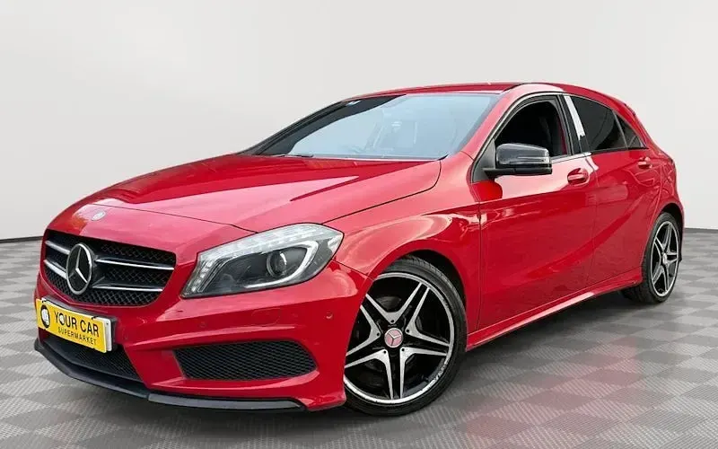 Used Mercedes A200 AMG 136 HP (100 kW) 2013 Red Hatchback
