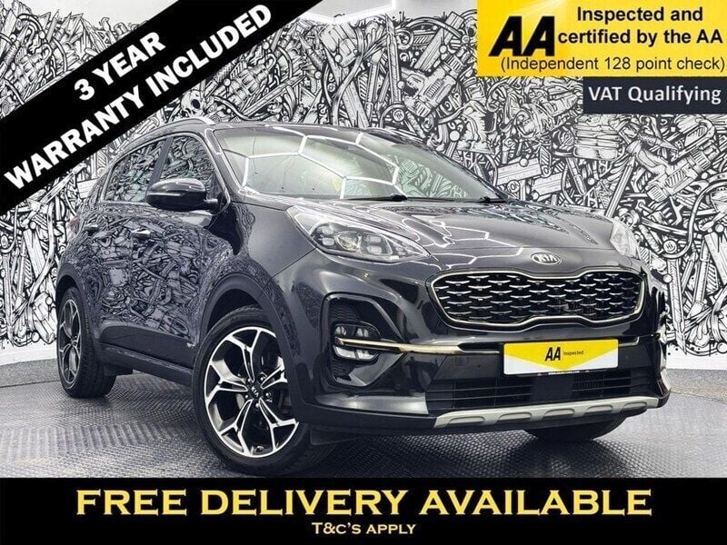 Black Used 2021 Kia Sportage GT-Line S SUV | £18,395 (Good price) - Image 1/2