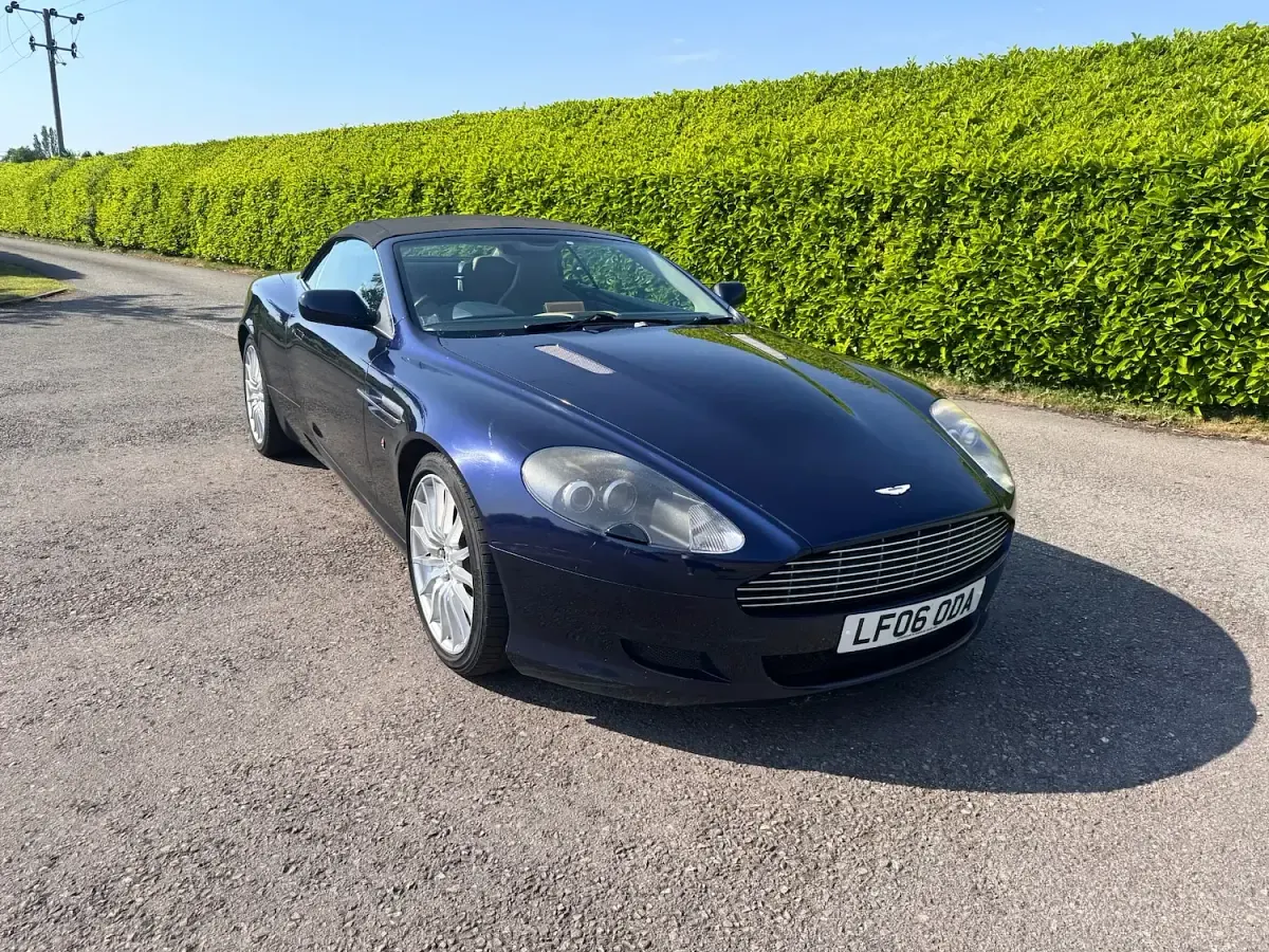 Used Aston Martin DB9 456 HP (335 kW) 2006 Blue Cabriolet