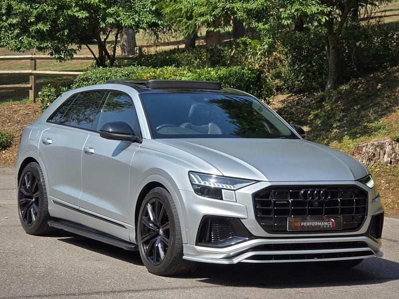 Silver Used 2018 Audi Q8 S-Line SUV | £32,995 (Expensive) - Image 1/4