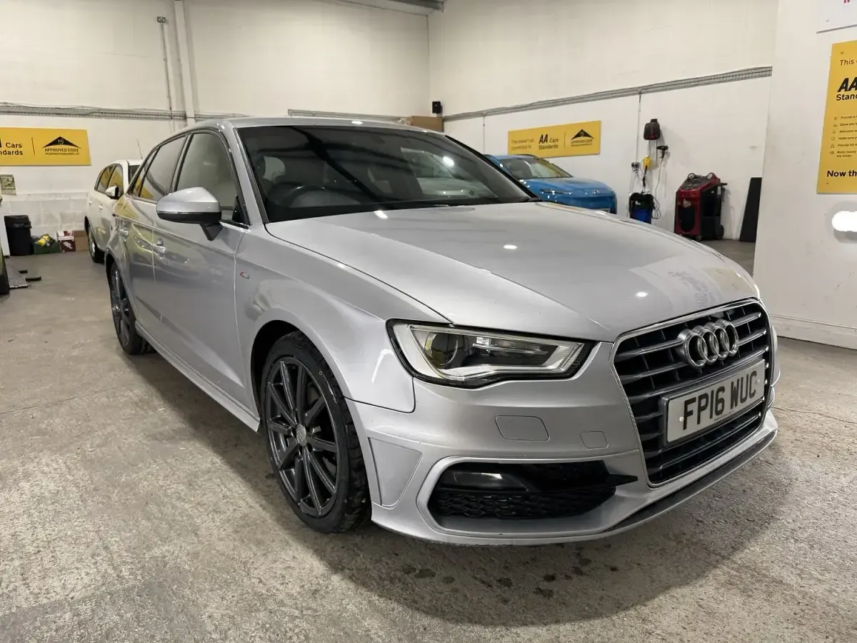 Used Audi A3 S-Line 184 HP (135 kW) 2016 Silver Hatchback