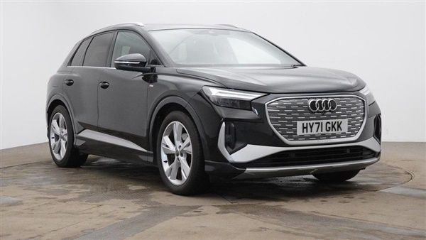 Black Used 2021 Audi Q4 e-tron S-Line SUV | £23,994 - Image 1/1